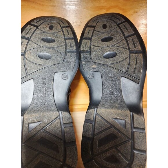 Spring Step Rylan Men's Shoes 44 Black Leather Orthopedic Closed Back Sandal - Picture 8 of 8